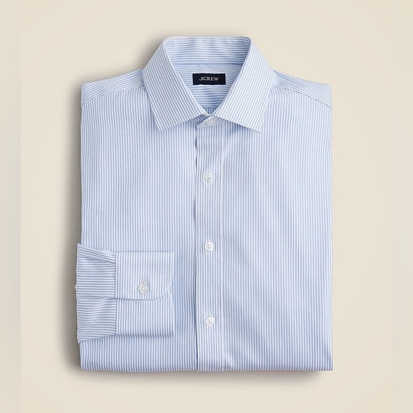 88- j crew ca351 sz m Slim Bowery performance stretch dress shirt - Picture 3 of 8